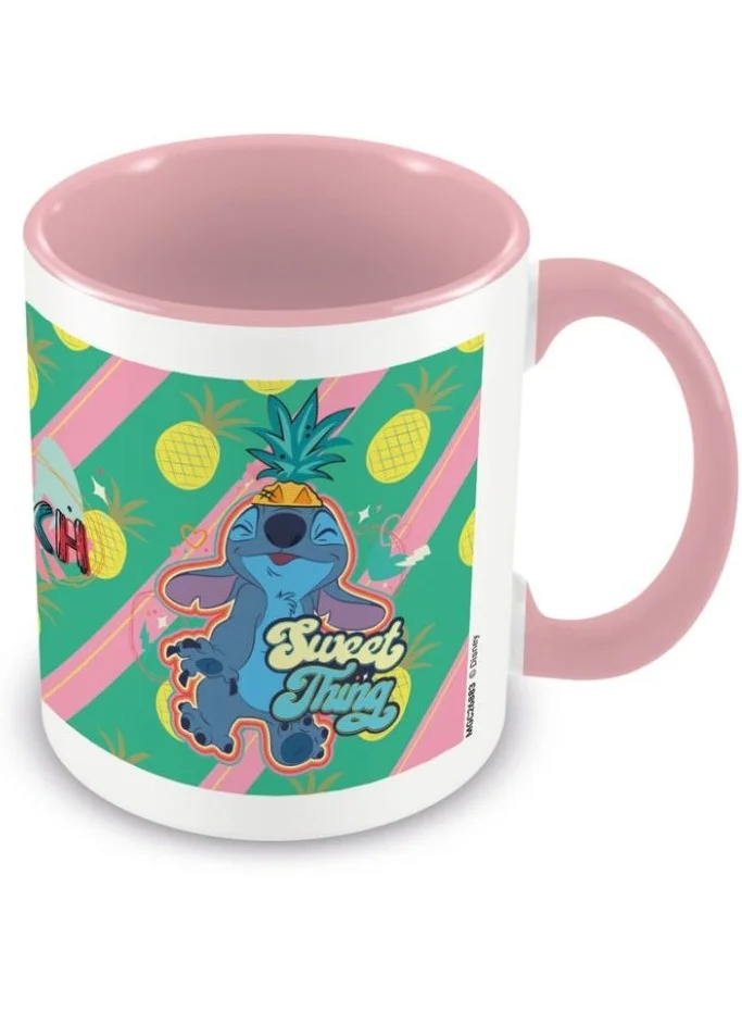 بيراميد كوب سيراميك بغلاف داخلي ومقبض ملون ليلو وستيتش هرمي بسعة  أونصة مل